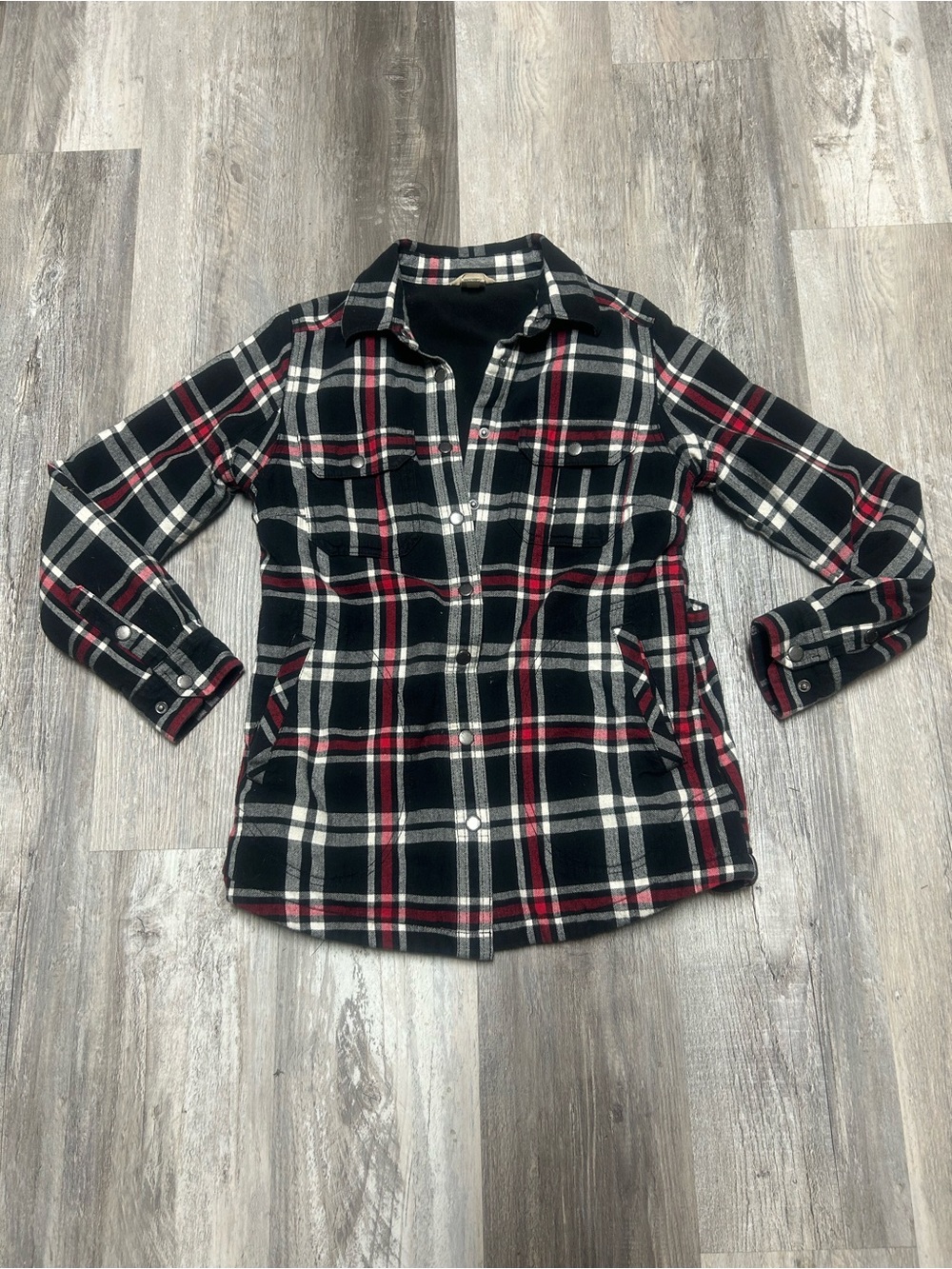 Women’s Duluth Trading Co. Insulated Shirt Jacket Plaid Size XS